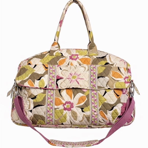Vera Bradley Grand Traveler Tote in Portobello Road Cottage, 22"x15"x2.25" - Picture 2 of 10